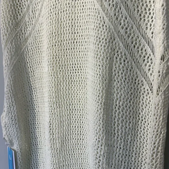 NWT! Cupshe White Crochet V-Neck Beach Cover-Up Dress - Picture 5 of 7